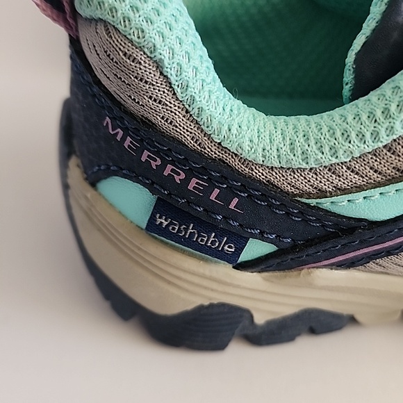 Merrell M-Trail Quest Jr Girls Sneakers - Navy / Gray / Teal - Picture 3 of 10